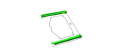 Glass Plate For Oven - 140043376882 Front Glass Stainless Steel 592x465mm [Electrolux Aeg]